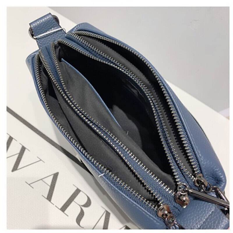 Women Genuine Leather Bag Female Natural Cowhide Shoulder Cross-body Bag