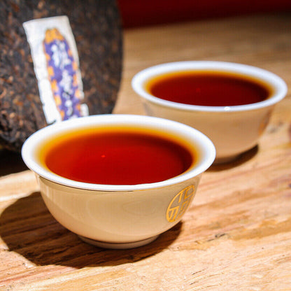 357g Yunnan Pu'er Tea Ripe Tea Cake Lao Banzhang Ripe Tea Cake