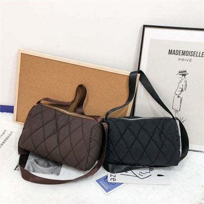Black Quilted Bag Handbags Women's Bag Fashion All-Match Shoulder Bag Tote Bag
