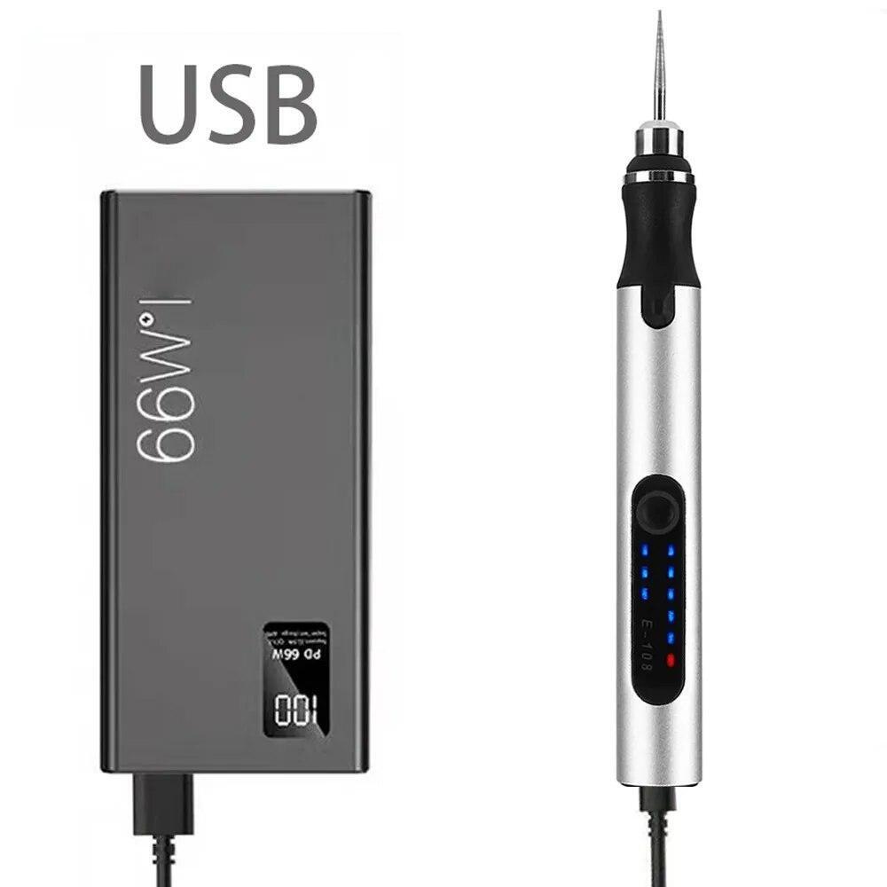 Defabee Engraving Pen with 34Bits, Portable Engraving Pen Electric Cordless Tool