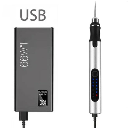 Defabee Engraving Pen with 34Bits, Portable Engraving Pen Electric Cordless Tool
