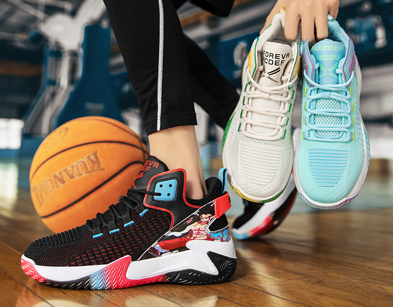 Trend 2022 new leisure sports flying woven basketball shoes
