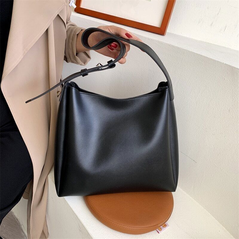 Women Tote Bags 2 Pcs/Set Shoulder Bag Wide Leather Female Handbags