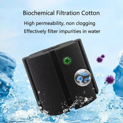 Aquarium Filter Fish Tank Air Pump Skimmer Biochemical Sponge Filtering Material