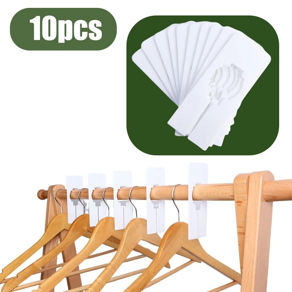 Clothes Sizing Divider 10Pcs PVC Separate Cards Wardrobe Size Organizer 12.5x5cm