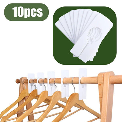 Clothes Sizing Divider 10Pcs PVC Separate Cards Wardrobe Size Organizer 12.5x5cm