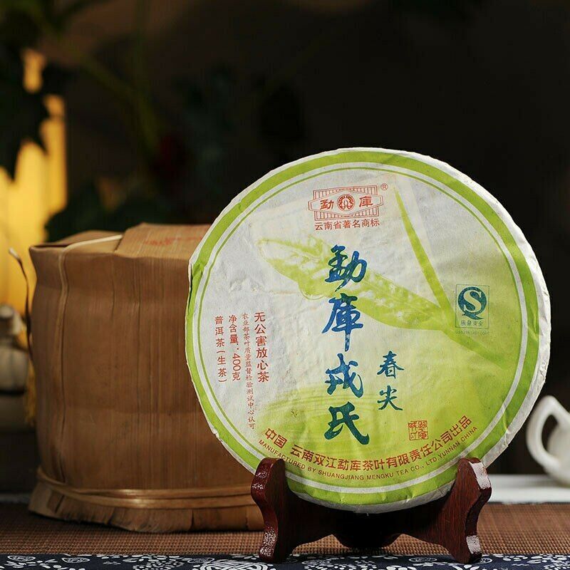 400g Pu Erh Spring Tip * Mengku Rongshi Puer Pu'er Tea 400g Shen Green Cake