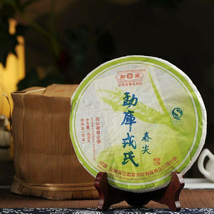 400g Pu Erh Spring Tip * Mengku Rongshi Puer Pu'er Tea 400g Shen Green Cake