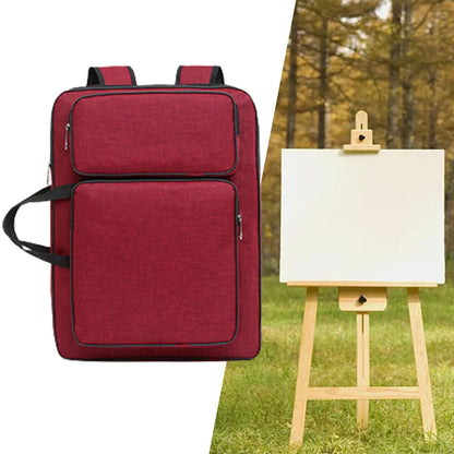 Backpack Multifunctional Artist Portfolio Carry Drawing Board Tool Shoulder Bag