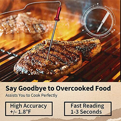 Wireless Meat Thermometer For Cooking Digital Meat Thermometer With 4 Probes 500