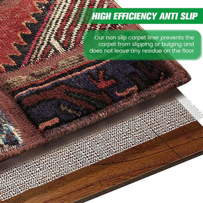 Carpets Rug Pads PVC Non-Slip Multi Purpose Liner Underlay Mesh Lining Mats 1x2M