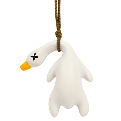 Funny Roasted Duck Car Mirror Pendant Auto Interior Decoration Pendant Gift