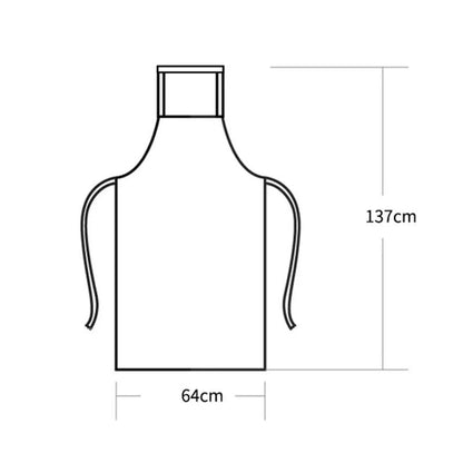 Pottery Art Apron Canvas Sleeveless Painting Ceramic Sculpture Workwear 137x64cm