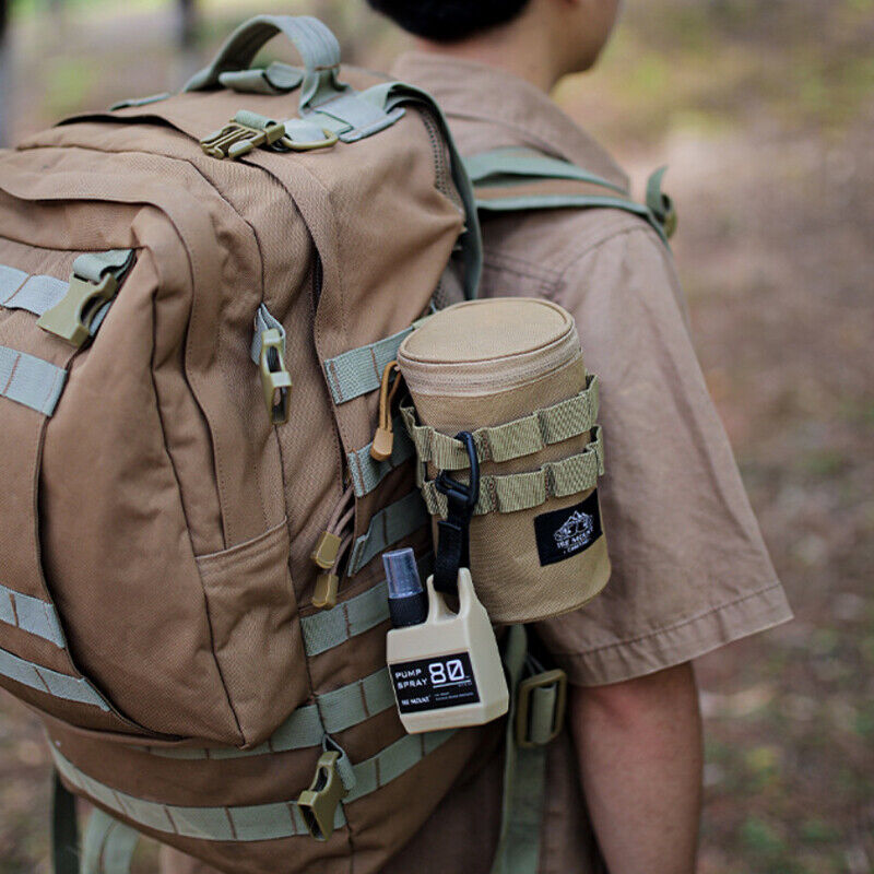 Outdoor Tactical Camping Tea Beer Cup Storage Bag Water Bottle Holder Hangable
