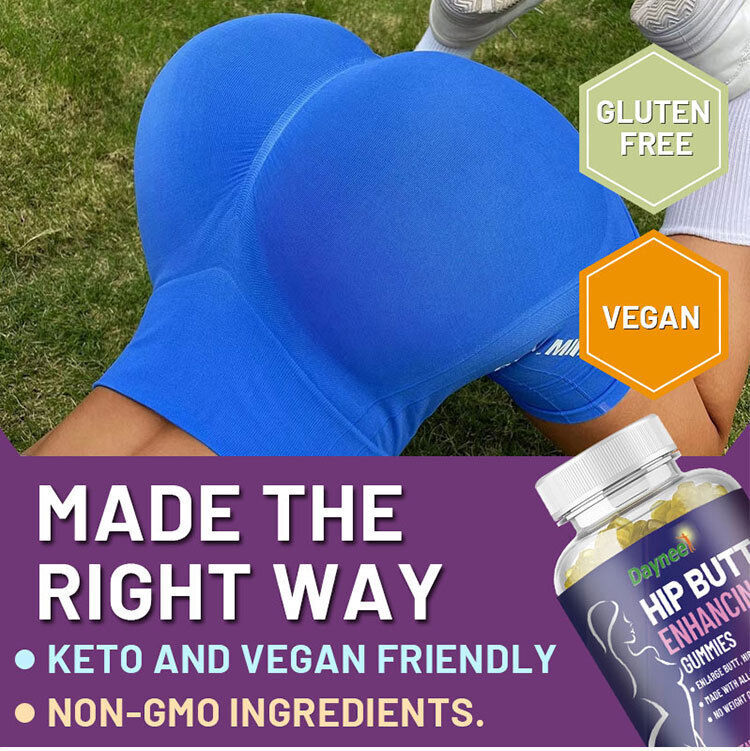 Natural Hip Butt Enhancing Gummies - Big Butt Capsule, 60 Capsules per Bottle