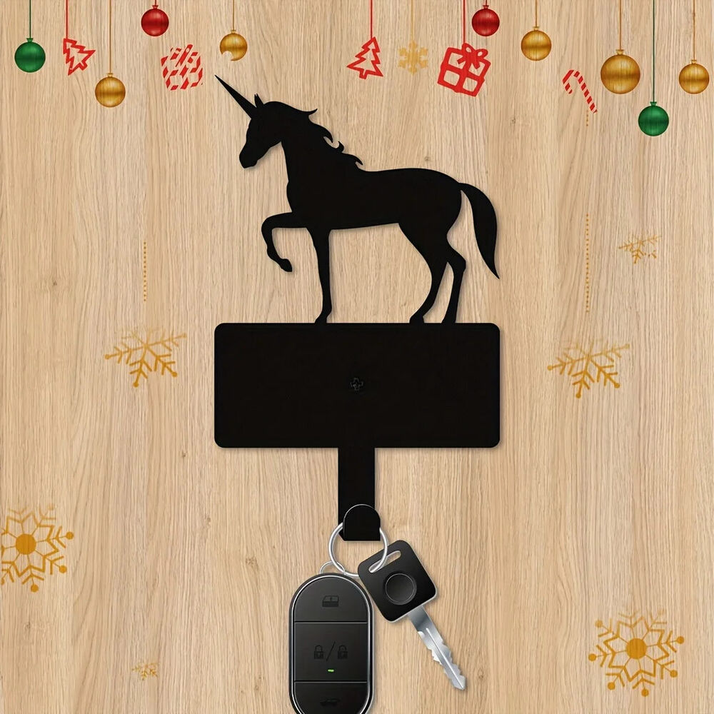 Metal Christmas Unicorn Hook, Key Belt Hanging Hook, Wall Decoration Hook