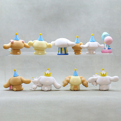 Cinnamoroll Chef Dog Birthday Party DIY Cake Decoration 8pcs