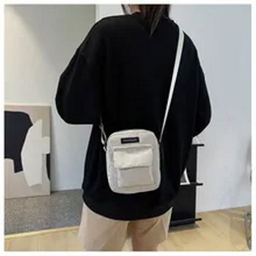 Corduroy Shoulder Bags Striped Cloth Fabric Handbags Tote Canvas Crossbody Bag