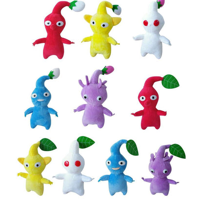 New Pikmin Stuffed Toy Yellow & Blue & Red Pikmin Plush Nitendo Game 1-10pcs