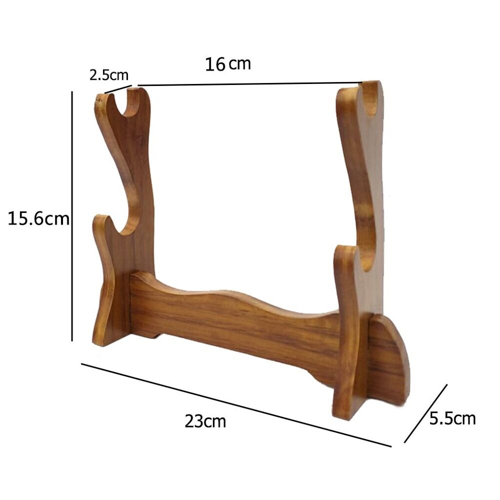 Sword Display Stand Solid Wooden Katana Samurai Tanto Knife Cosplay Wand Holders