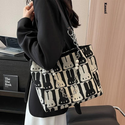 Handbag Chain Shoulder Bag Canvas Women's Work Tote Bag Casual