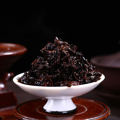 Puer Tea Cake Brown High Mountain Organic 200g Cooked Yunnan Ripe-