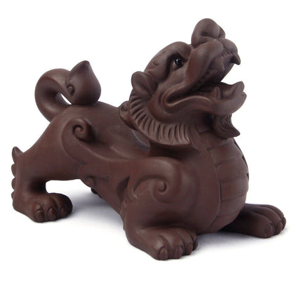 Kylin Tea Pet Handiwork Chinese Yixing Zisha Tea Play Small Home Decoration New