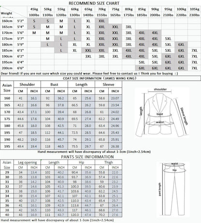 Men's Suit Business Office Worker Dress Wedding Banquet Suit Dress Two-piece