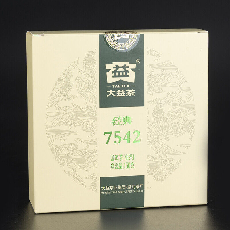 TAETEA Classic 7542 Raw Pu'er Tea Menghai Dayi Puerh 150g Puer Raw Pu-erh Tea