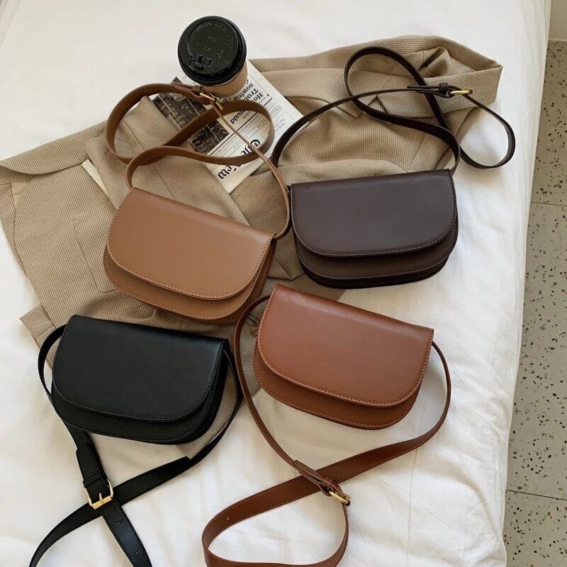 Bag PU Leather Crossbody Bags Women Winter Shoulder Chest Bag Ladies Handbags