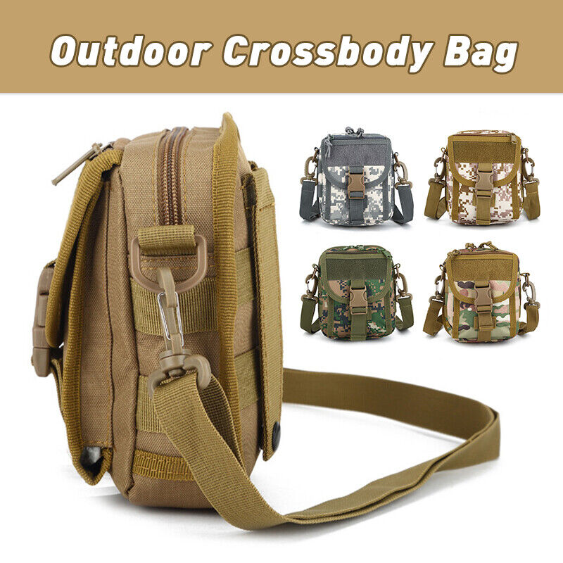 Mens Tactical Backpack Messenger Bag Military Sling Shoulder bag Camping Hiking