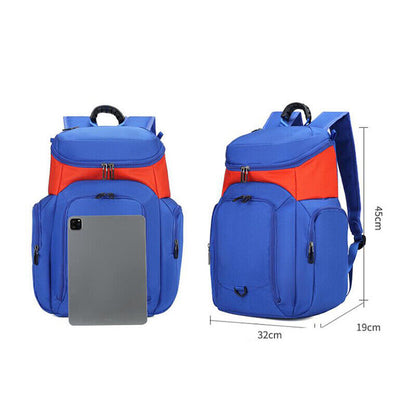 Men Football Basketball Backpack Oxford Unisex Sports Gym Training Shoulder Bag