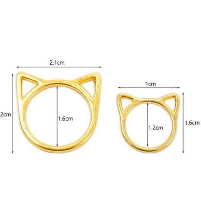 Stitch Markers 30 Pcs Cat Ears Metal Needle Clips Knitting Crochet Locking Latch
