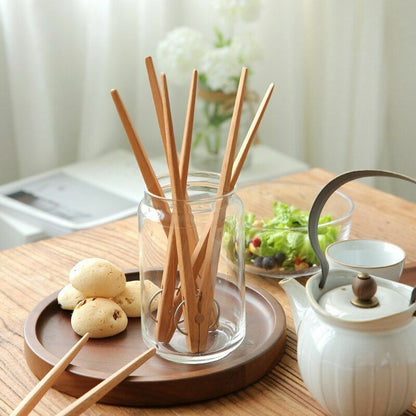 Wooden Kitchen Tongs Meat BBQ Clip Food Fruit Serving Clamp Cooking Utensil Tool