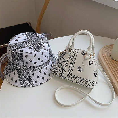 PU Leather Small Crossbody Shoulder Bag Women Handbags Ladies Flower Hats