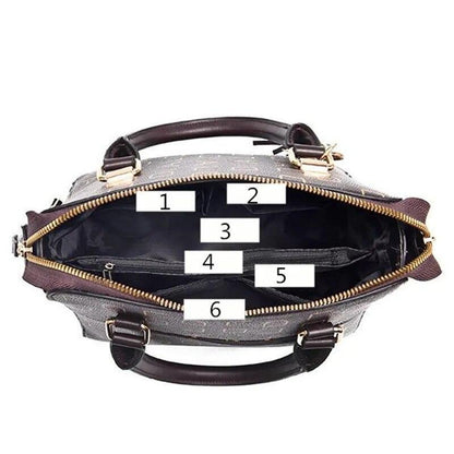 Women Tote Handbag Top Handle Satchel PU Leather Shoulder Messenger Bag Purse