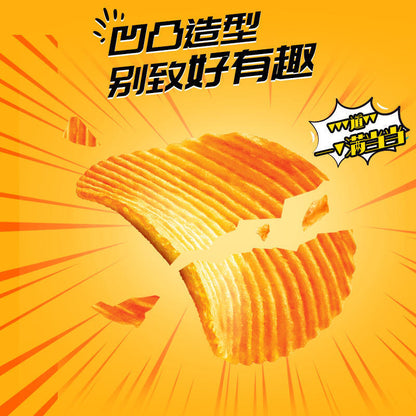 好丽友好友趣薯片45克*10袋 韩国泡菜土豆薯条膨化有趣零食 Hao Li you Hao you qu potato chips