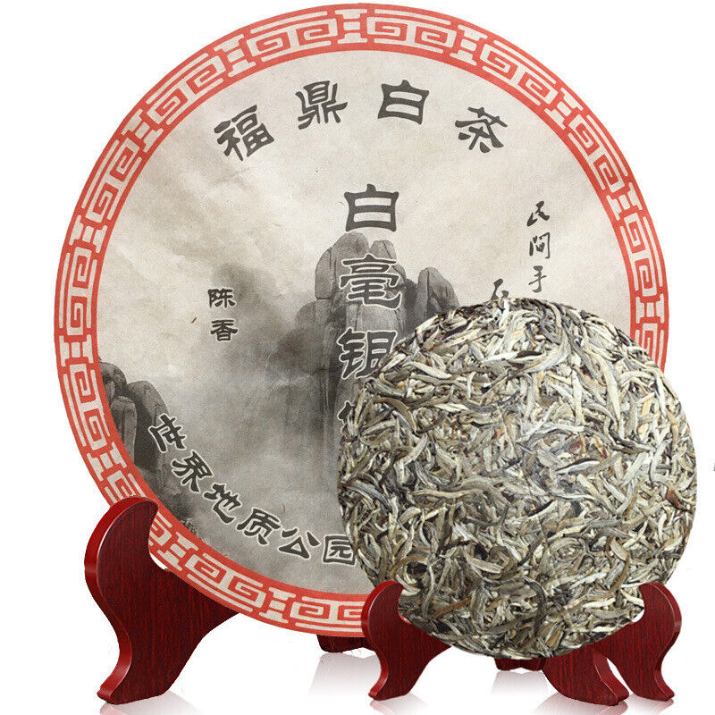 Organic White Tea Silver Needle Bai Hao Yin Zhen Fuding White Tea Cake 300g