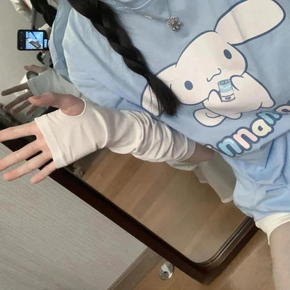 Nice Cinnamoroll Women Summer Short sleeve Loose-fitting Casual T-Shirt