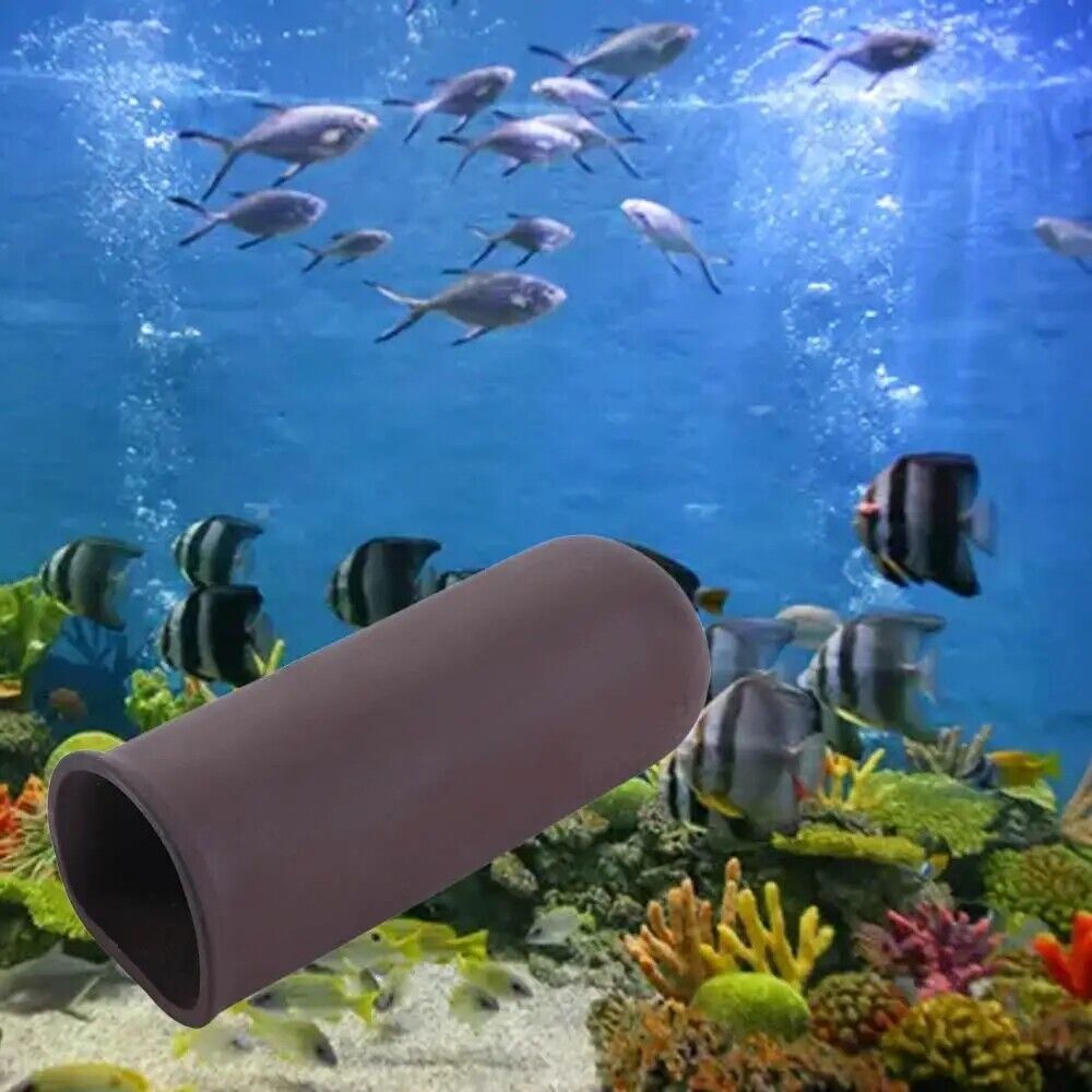 Aquarium Decorations Ceramic Fish Shrimps Hiding Breeding House Tube 11x4x 3.3cm