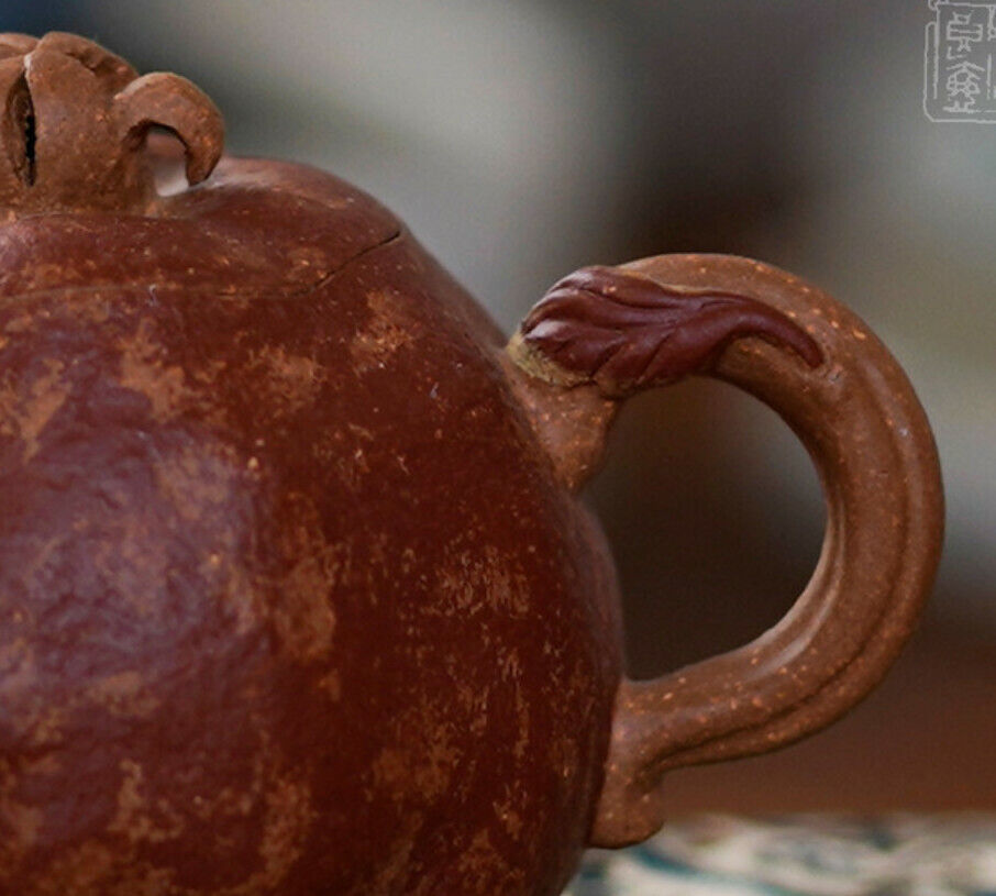 80cc chinese Yixing Handmade Zisha Duan clay Teapot Pomegranate GongFu Tea Pot