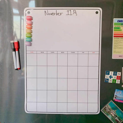 A3/42cm Magnetic Daily Weekly Monthly Planner Whiteboard Fridge Ref To Do List