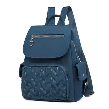 Waterproof Backpack School Bags Travel Solid Color Shoulder Backpacks Oxford 1PC