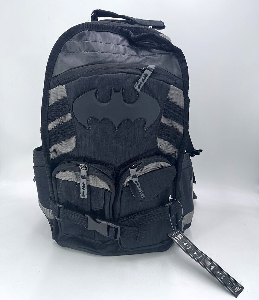 DC Comic The Dark Knight Super Heroes Batman Laptop Backpack Black Shoulder Bag