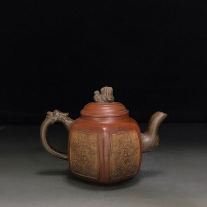 vintage chinese yixing purple clay teapot zisha ceremony teaware collection rare