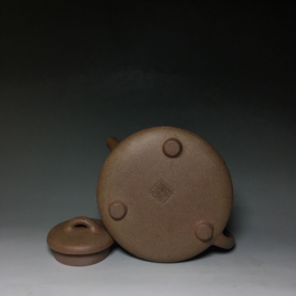 vintage chinese yixing purple clay teapot zisha ceremony carving Collectible art