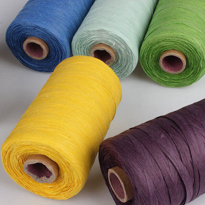 280M Organic Raffia Straw Rope Paper Yarn Crochet Knitting DIY Summer Hat Bag