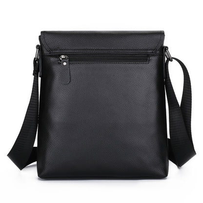 100% Genuine Leather Men's Embossing Business 8" Sling Shoulder/Messenger Bag
