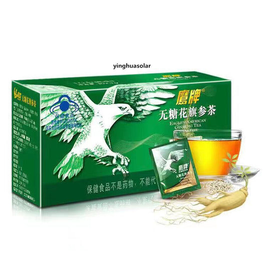 鹰牌无糖花旗参茶 No Sugar American Ginseng Tea High Saponins Enhance Immunity 增强免疫力抗疲劳熬夜