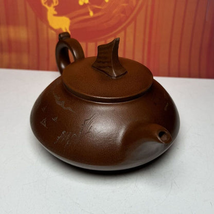 Chinese Yixing Purple Clay Teapot Zisha Handmade Ceramic Exquisite Teaware Rare